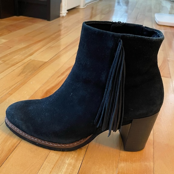 Suede Booties with Tassel Detail - Picture 2 of 4